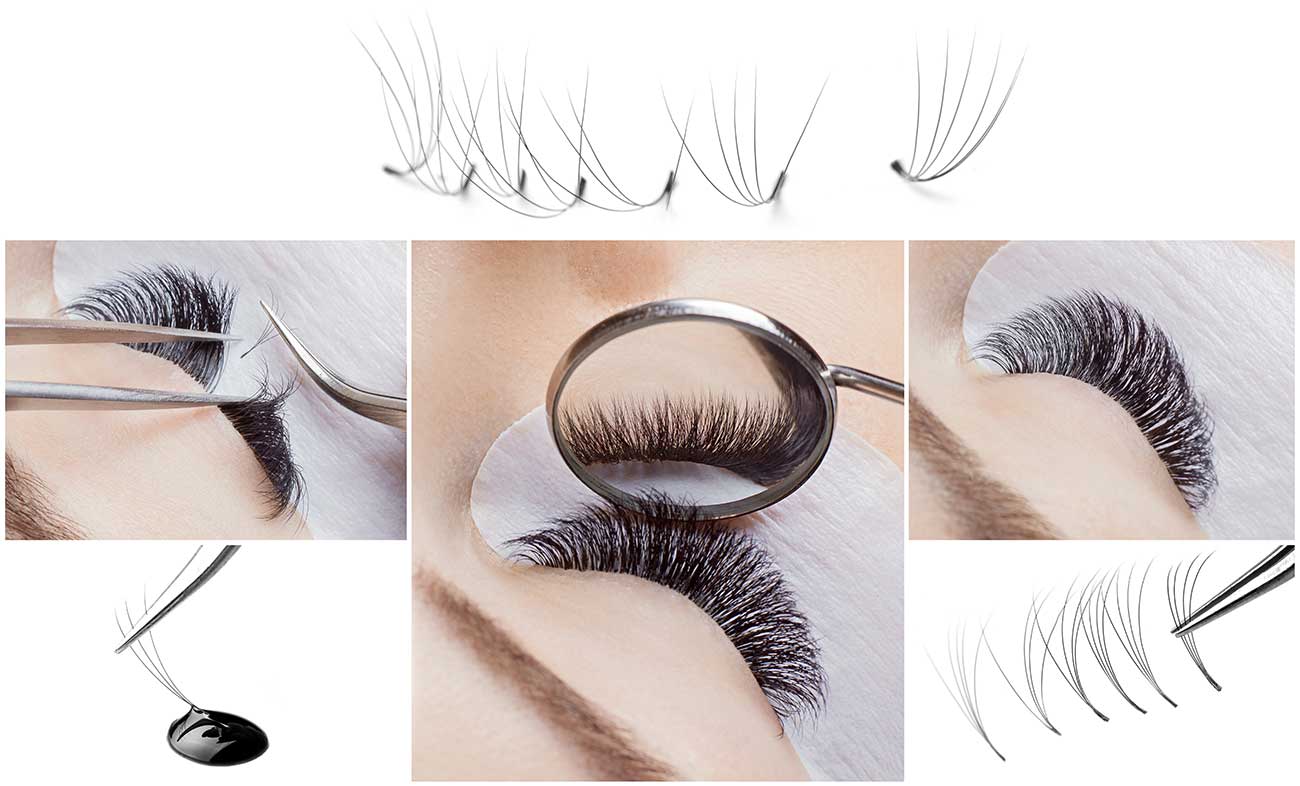 how individual lashes are put on vs strip lashes 